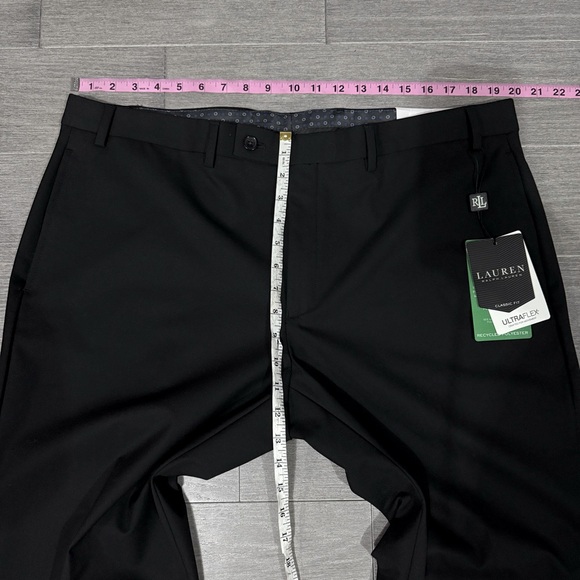 NWT Lauren Ralph Lauren Norton Ultraflex Flat Front Dress Pant Black 40 x 30 - Picture 14 of 14